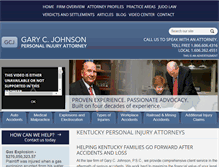 Tablet Screenshot of garycjohnson.com